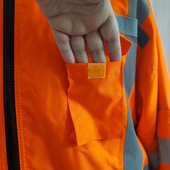 PIP Class 3 Ripstop Soft Shell Black Bottom Coat High Visibility XL Insulated - Picture 6 of 14